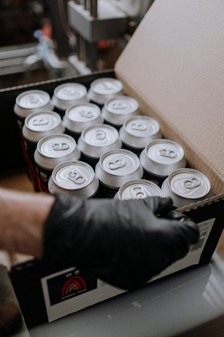 Beer Cans in a Box