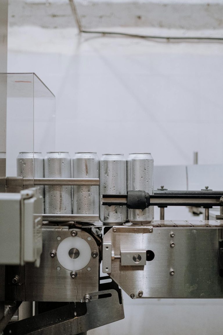 Metal Cans in Brewery