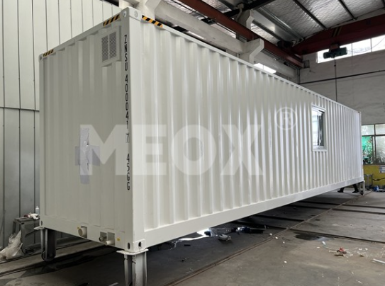 Tiny shipping container as a portable espresso bar