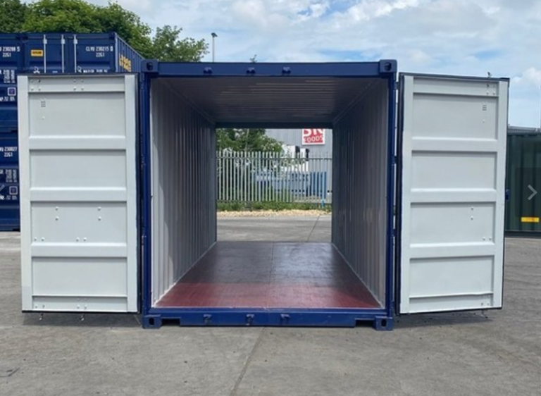 Double door container is easily customizable