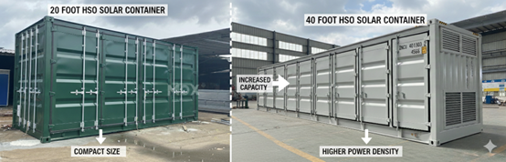20-Foot vs 40-Foot Solar Containers