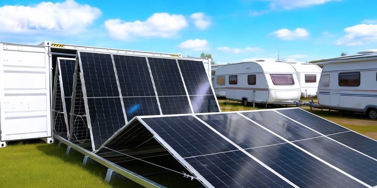 Motorhome with Solar Panels: Portable Solar Power for RV Sites