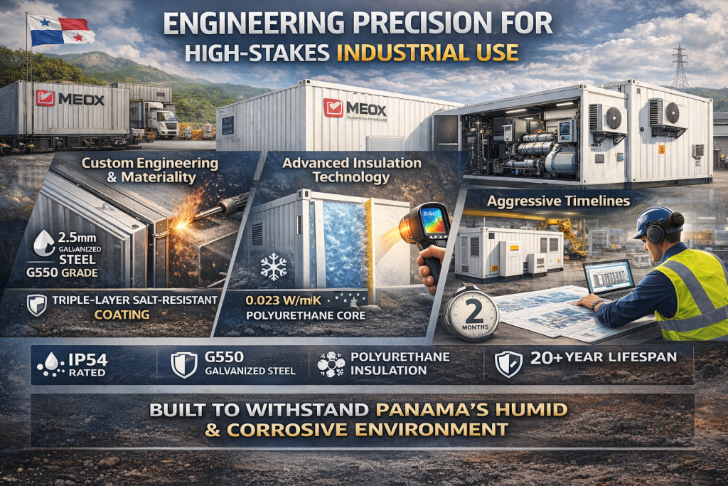 generator container for industrial use