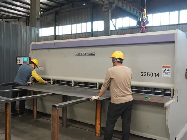 Steel plate cutting