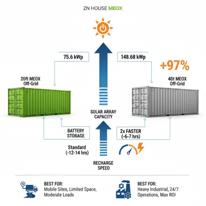 20-Foot vs 40-Foot Solar Containers