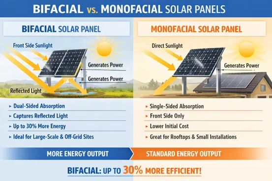 Bifacial vs Monofacial solar panel