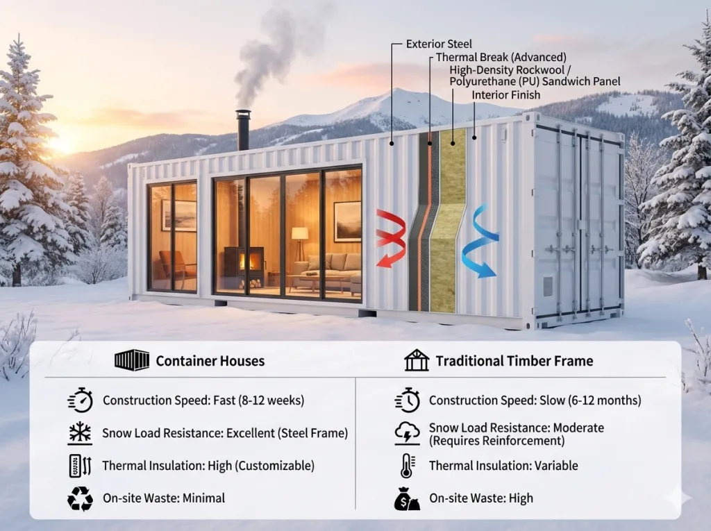 Container Houses for Ski Resorts