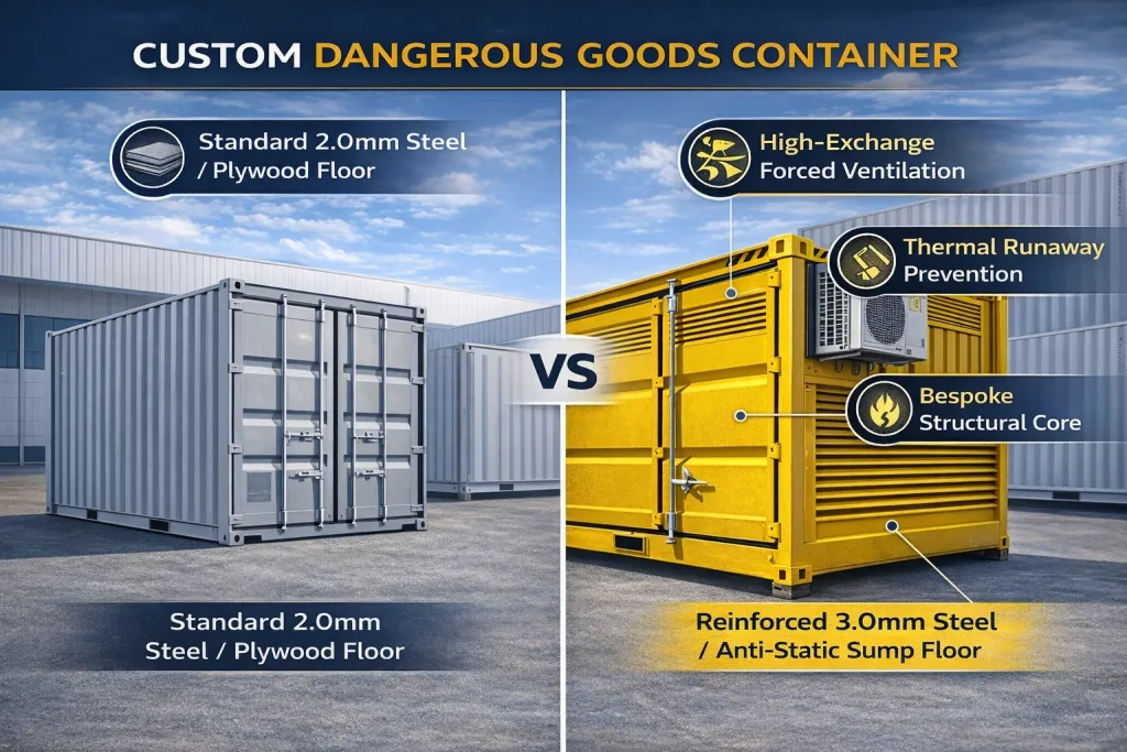 custom dangerous goods container