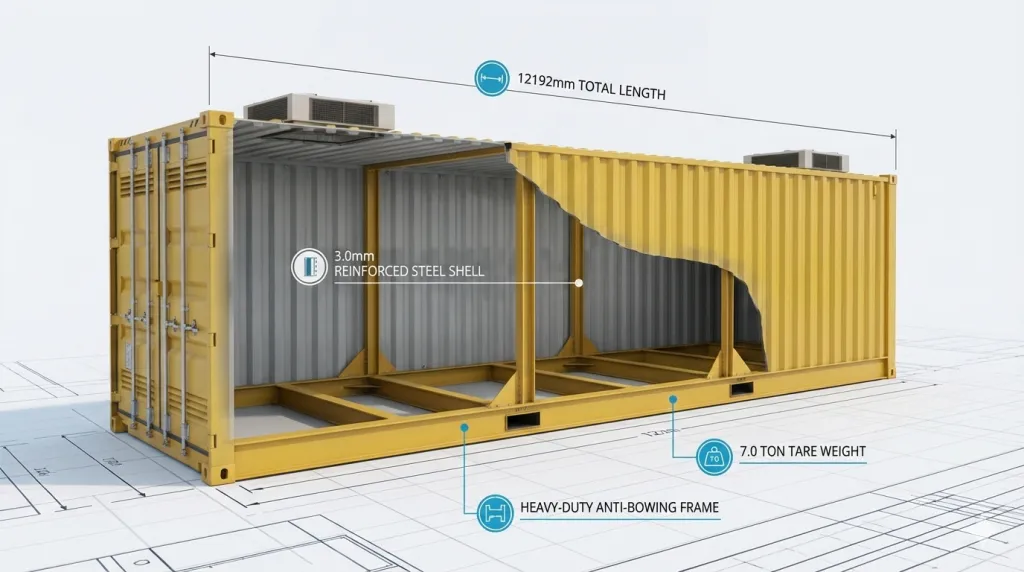 Specifications of the 40ft hazardous goods container 