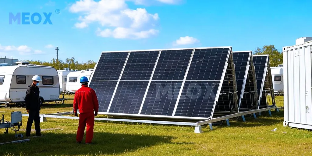 rv site power support