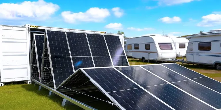 Motorhome with Solar Panels: Portable Solar Power for RV Sites
