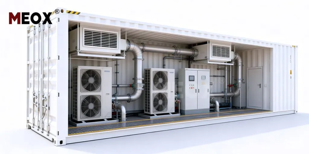 HAVC integrated container