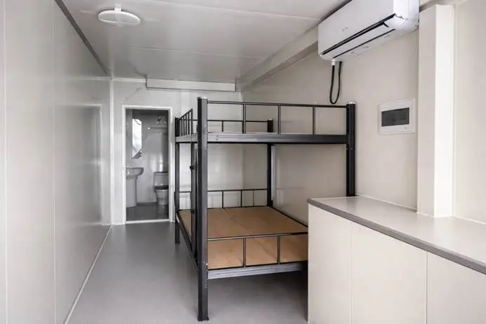 Shipping Container Dorm Inside View