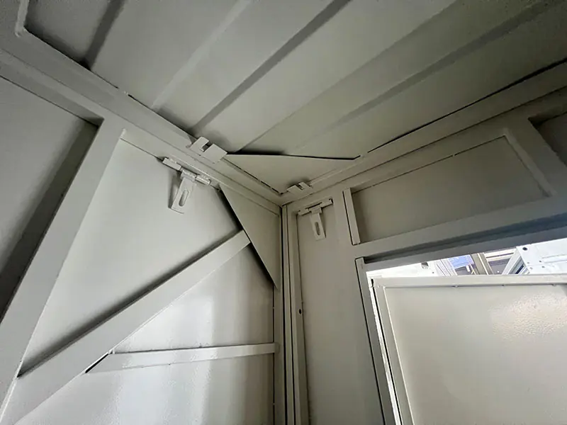foldable steel storage container