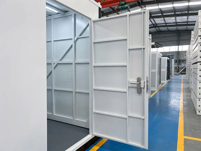 foldable steel storage container
