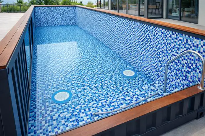 Inside of Shipping Container Swimming Pool