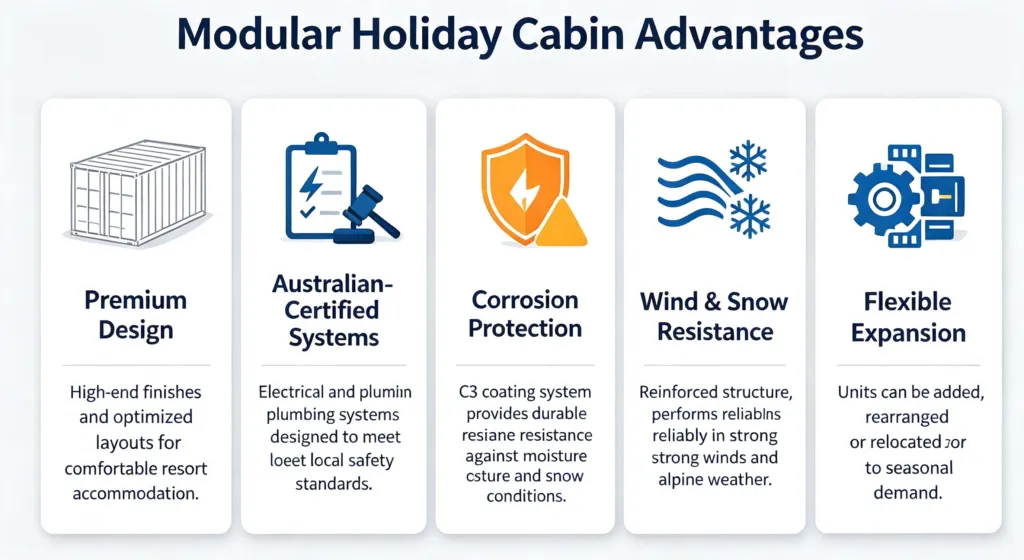 Australia Ski Resort Modular Cabins 12