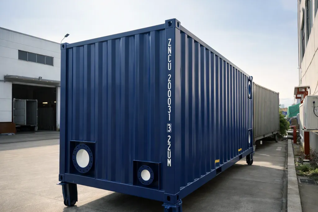 Containerized Water Treatment Plant_back view