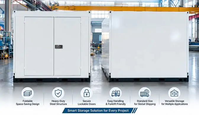 Foldable Steel Storage Container